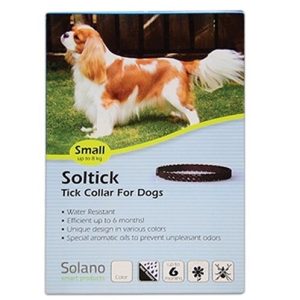 קולר נגד קרציות לכלב עד 8 ק"ג - סולאנו מידה S
