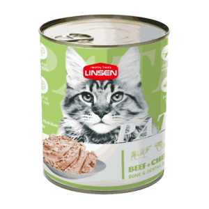 מעדן פטה פרימיום לחתולים - בקר ודובדבן עסיסי 375 גרם Linsen