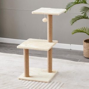 מתקן גירוד לחתולים עם כדור משחק